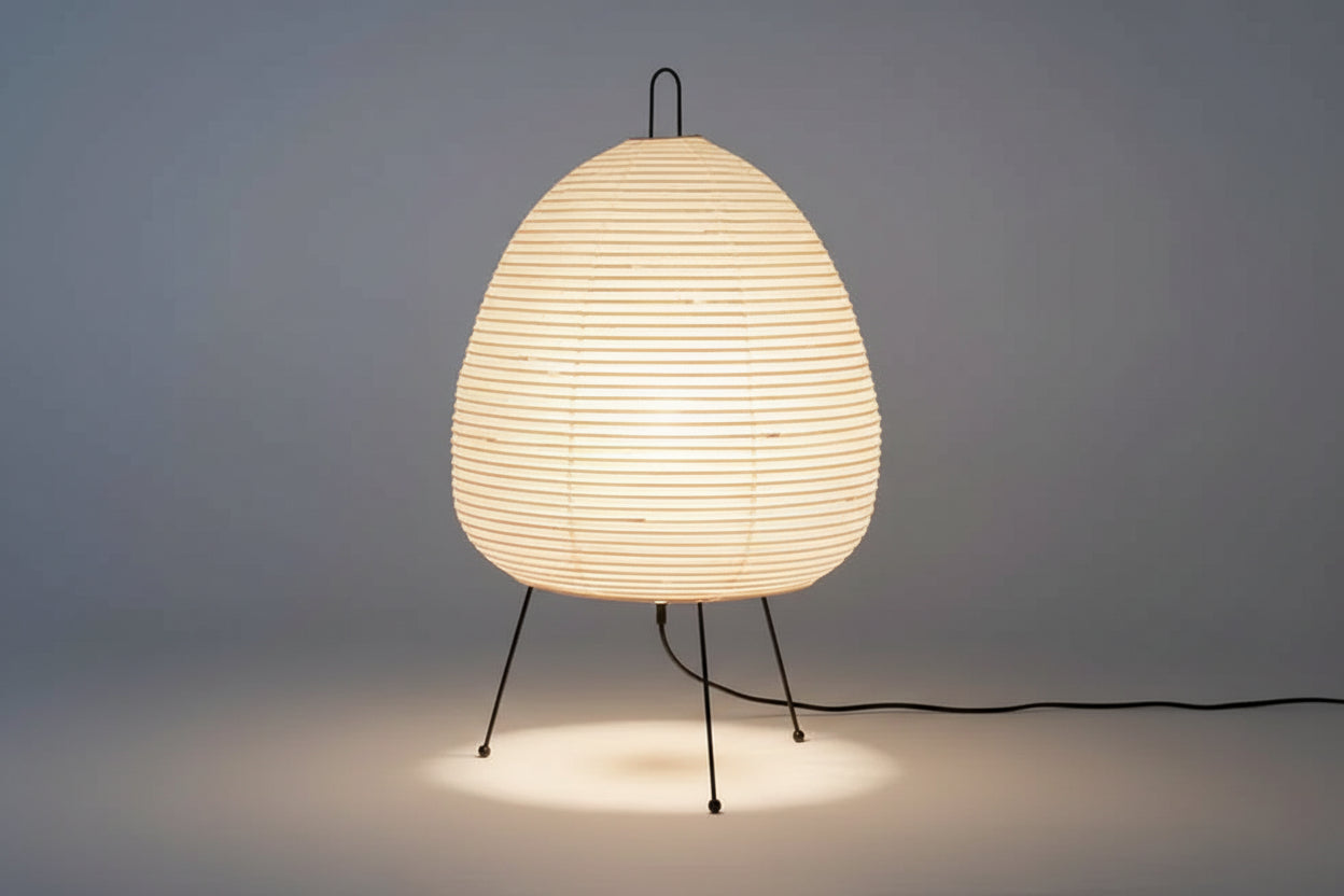 Lampe de Table Élégante en Papier de Riz – Lumière Douce & Ambiance Chic