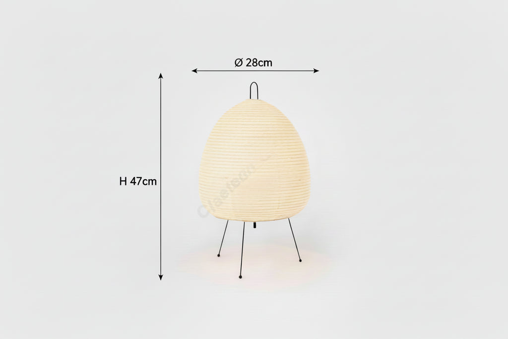 Lampe de Table Élégante en Papier de Riz – Lumière Douce & Ambiance Chic