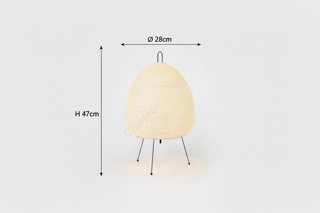 Lampe de Table Élégante en Papier de Riz – Lumière Douce & Ambiance Chic