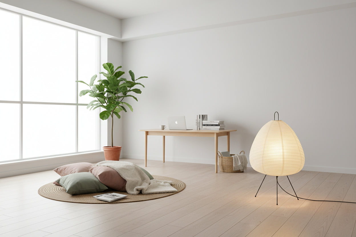 Lampe de Table Élégante en Papier de Riz – Lumière Douce & Ambiance Chic