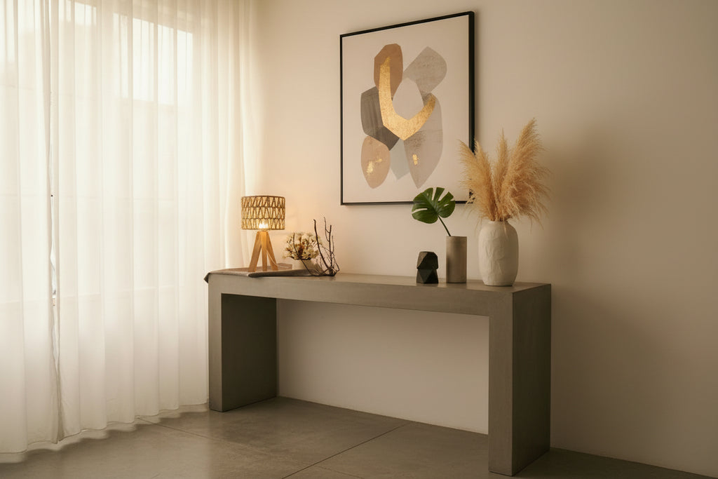 Lampe de Bureau sur pied en Bois Japonaise