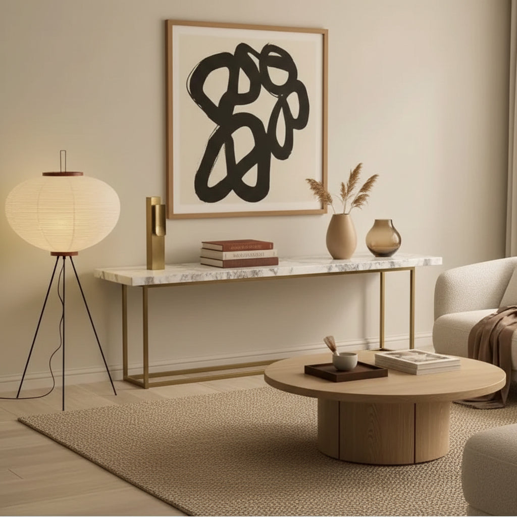 Lampe sur pied Japonaise en Papier de Riz – Design pour Salon et Chambre