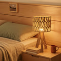 Lampe de Bureau sur pied en Bois Japonaise